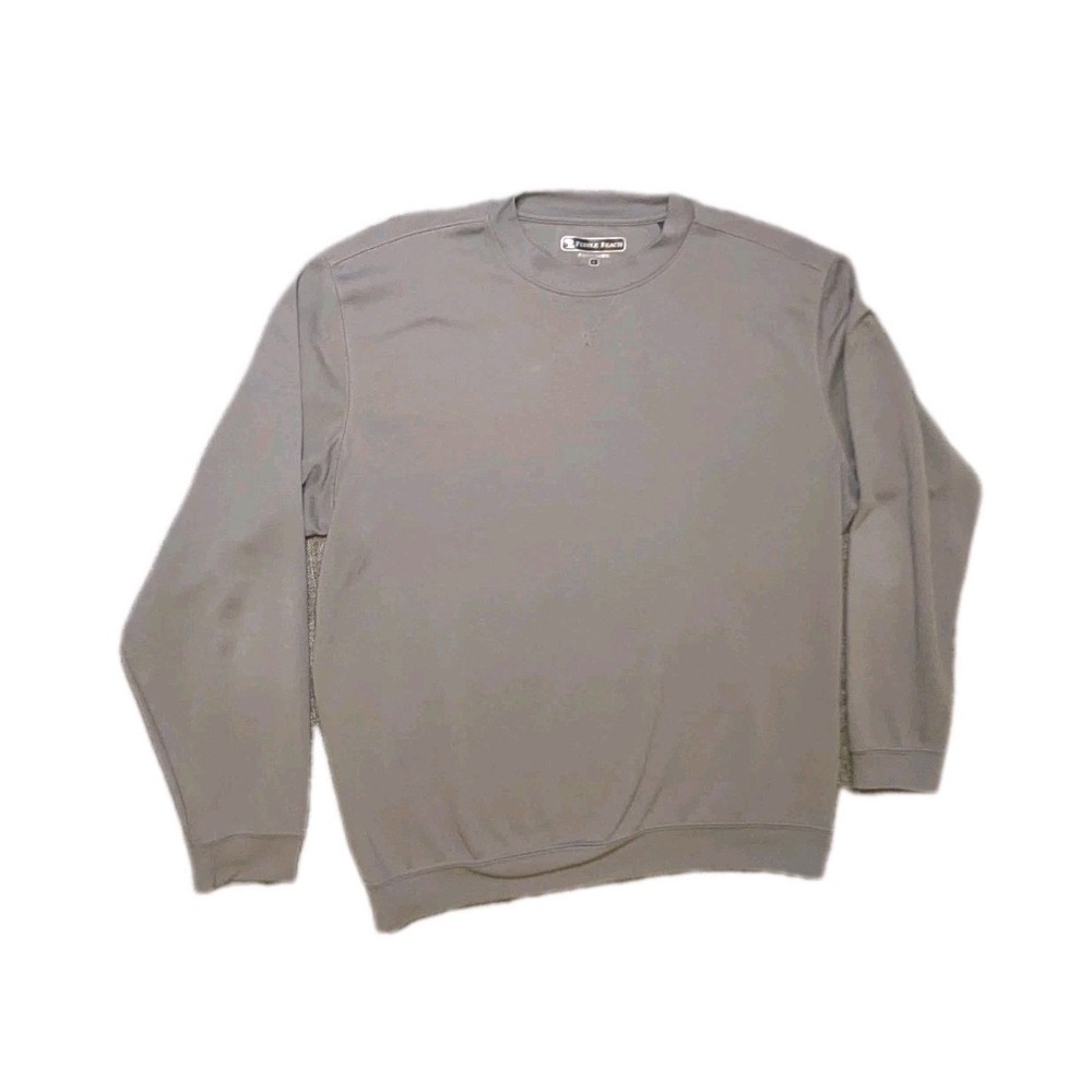 Pebble Beach Performance Shirt Mens Large L Golf‎ Pullover Gray Long Sweatshirt